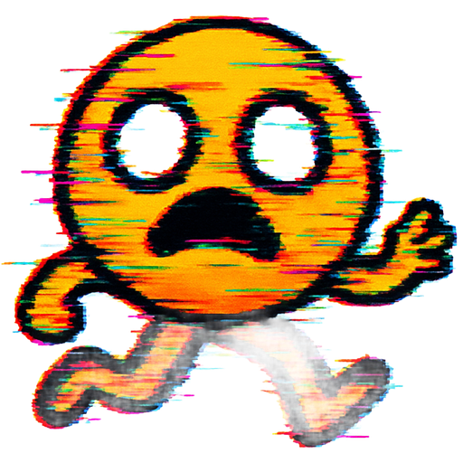 Emoji pibby glitchc corrupted and eyes white in the emoji corrupted and hand in the emoji corrupted and running the emojis