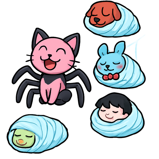 pink and black cat spider hybrid happy sitting on #B8FFFF spider web with #B8FFFF slikworm cocooned pod red dog happy sleeping covered with #B8FFFF huge coating of #B8FFFF slik and huge #B8FFFF slik wrappings and huge #B8FFFF webbing wrappings #B8FFFF #B8FFFF slikworm cocooned pod blue bunny with red cheeks and red bowtie happy sleeping covered with #B8FFFF huge coating of #B8FFFF slik and huge #B8FFFF slik wrappings and huge #B8FFFF webbing wrappings #B8FFFF #B8FFFF slikworm cocooned pod black haired boy happy sleeping covered with #B8FFFF huge coating of #B8FFFF slik and huge #B8FFFF slik wrappings and huge #B8FFFF webbing wrappings #B8FFFF #B8FFFF slikworm cocooned pod zombie pigman happy sleeping covered with #B8FFFF huge coating of #B8FFFF slik and huge #B8FFFF slik wrappings and huge #B8FFFF webbing wrappings #B8FFFF
