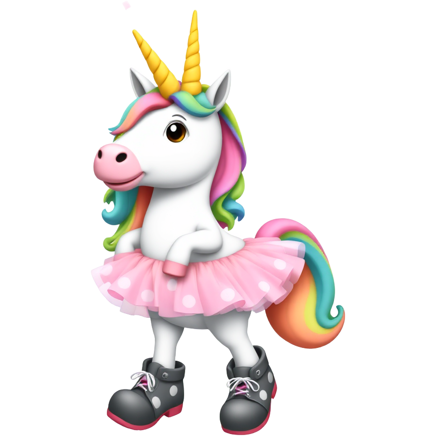 ๐โจ Tralalelo the zany rainbow unicorn prances in oversized clown shoes, juggling rubber chickens while wearing a polka-dotted tutu! ๐๐ Each "tralala" sends confetti shooting from its horn, causing giggles and silly dances everywhere! ๐คช๐โจ Let the wackiness unfold! ๐ญ๐
