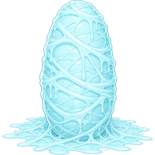 giant #B8FFFF slik worm cocoon upright covered with #B8FFFF coating of #B8FFFF spider slik and #B8FFFF spider slik wrappings and #B8FFFF spider slik webbing wrappings cocoon #B8FFFF on the ground #B8FFFF spider slik wrappings and #B8FFFF spider slik webbing wrappings