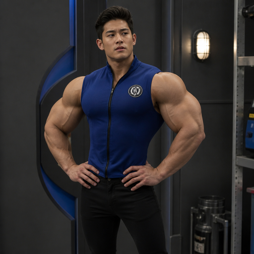 Buff Kaz with huge Bulky and Ginormous arms and Chest but slim Waist and Slim lowlier body’s from Mighty Med
