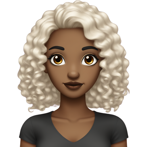 Mi- long curly dark black hair, big doe dark black eyes, round tip nose, full lips no cupid’s bow, very pale brown skin, long black eyelashes