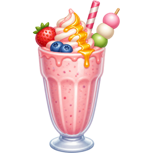 Strawberry π + Banana π = Blueberry π« + Milk π₯ + Ice Cream π¨ + Honey (Honey Pot π―) + Popsicle (Dango π‘) = Fruit Milkshake ππ₯€