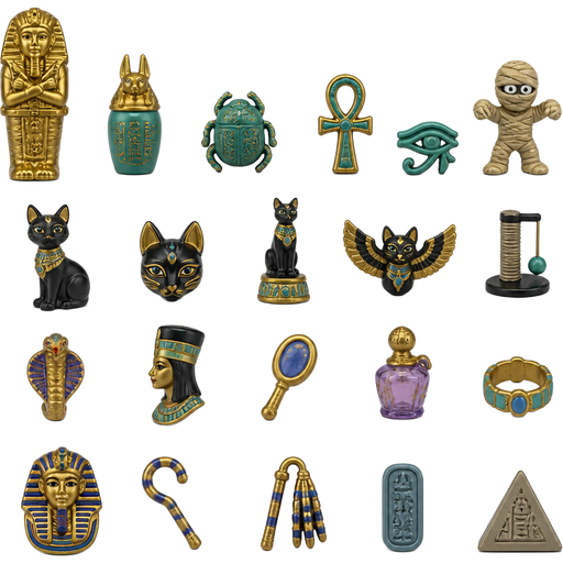 moose toys treasure x mummy gold 5 non-gold- treasures based on mummy 5 non-gold- treasures based on bastet 5 non-gold- treasures based on Cleopatra 5
non-gold- treasures based on pharaoh