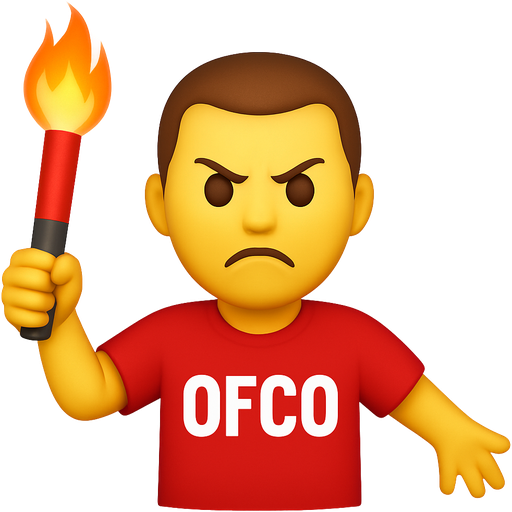 Mache einen Ultra mit Bengalo in der Hand er muss böse gucken und mit gestreckten Armen mit einem Offenbach Triko an