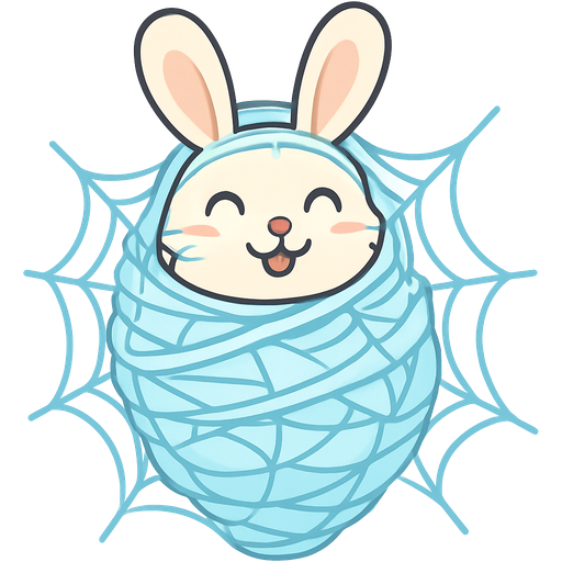 #B8FFFF slikworm cocooned pod #FFFEED rabbit happy covered with #B8FFFF huge coating of #B8FFFF spider slik and huge #B8FFFF spider slik wrappings cocoon huge #B8FFFF webbing wrappings cocoon #B8FFFF