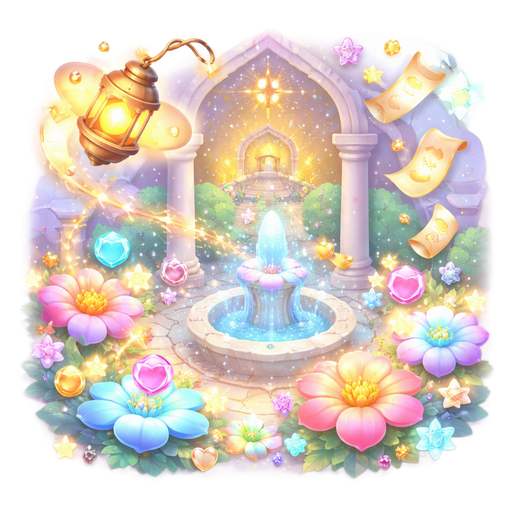 The tiny sparkling lantern zips around, leaving trails of golden sparks. • The flowers in the garden float and spin, changing colors constantly, and popping tiny treasures and glowing symbols. • The fountain sprays glowing droplets, which bounce off flowers and lantern sparks, creating new random surprises mid-air. • The hidden treasure room under the dome begins releasing mini floating scrolls with glowing words. 💫 Your Quest: The mosque is now alive with simultaneous events, and your goal is simple: 1. Follow the lantern—it leads to random treasures and glowing symbols. 2. Collect floating gems that appear from the flowers and fountain. 3. Unlock scroll messages by touching floating glowing symbols. 4. Every interaction triggers instant unpredictable visual rewards—new sparks, floating shapes, or mini treasures.