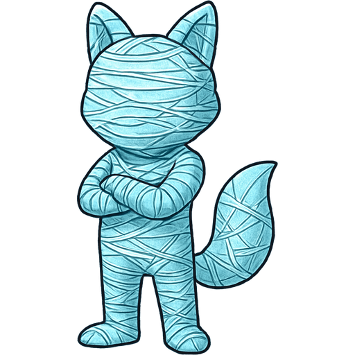 anthropomorphic fox no face arms crossed legs stand up completely #B8FFFF webbed mummified #B8FFFF Spiderwrapped web coating completely wrapped up covered with thick layers non-transparent #B8FFFF spider web slik cocoon #B8FFFF head completely wrapped up covered with thick layers non-transparent spider web slik face completely wrapped up covered with thick layers non-transparent #B8FFFF spider web slik cocoon #B8FFFF mouth completely wrapped up covered with thick layers non-transparent #B8FFFF spider web slik cocoon #B8FFFF ears completely wrapped up covered with thick layers non-transparent #B8FFFF spider web slik cocoon #B8FFFF mouth completely wrapped up covered with thick layers non-transparent #B8FFFF spider web slik cocoon #B8FFFF like an egyptian mummy artistic creation, beautiful art