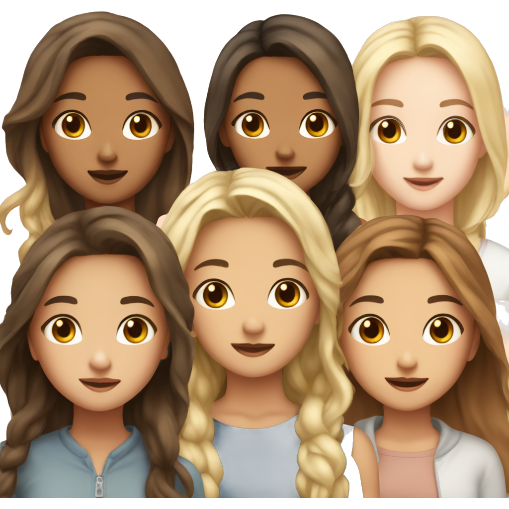 Make three beautiful Asian girls one is tan with brown hair the second one blonde hair peach skin third on brown hair peach skin