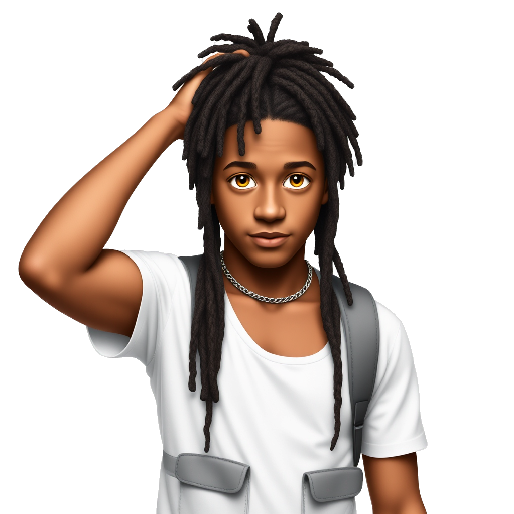 19 years old athletic mixed race boy white and black hazel eyes lightskin athletic with dreads streetwear style