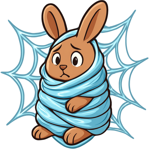 #B8FFFF slikworm cocooned pod encased enveloped cocooned light brown rabbit body worried covered with #B8FFFF huge coating of #B8FFFF slik and huge #B8FFFF slik wrappings and huge #B8FFFF webbing wrappings #B8FFFF and #B8FFFF webbings wrappings #B8FFFF