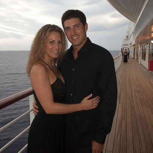 give me people trying to re-create a photo from the 2000s and the phone are trying to re-create is when they were teenagers and they were on a cruise and they were a couple