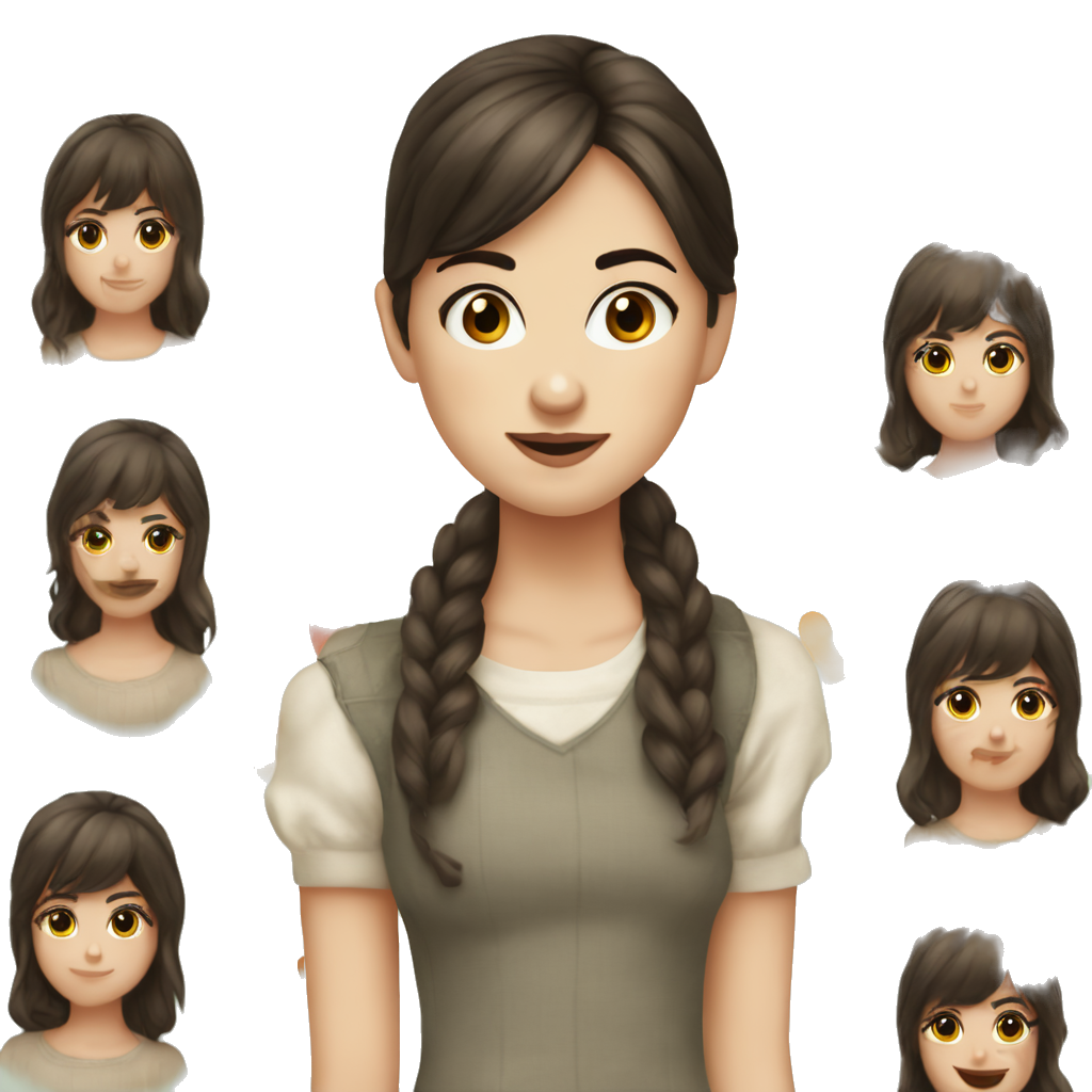 Prettiest Italian-Irish-American 19-year old white woman with dark brown hair in bangs parted in the middle from Wisconsin