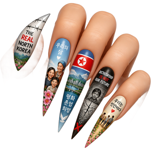 Stilleto Nails, Real Face of North Korea not the regime please and the dictatorship please, The Real North Korea the best version of the North