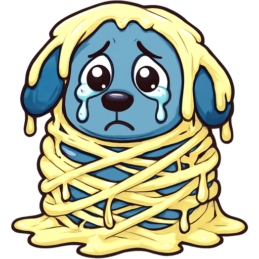 #FFFEED slikworm cocooned pod #FFFEED blue dog worried teary eyes covered with #FFFEED very huge coating of #FFFEED slik and very huge #FFFEED slik wrappings and #FFFEED webbings #FFFEED very large coating of #FFFEED slik and very huge #FFFEED slik wrappings and #FFFEED webbings #FFFEED