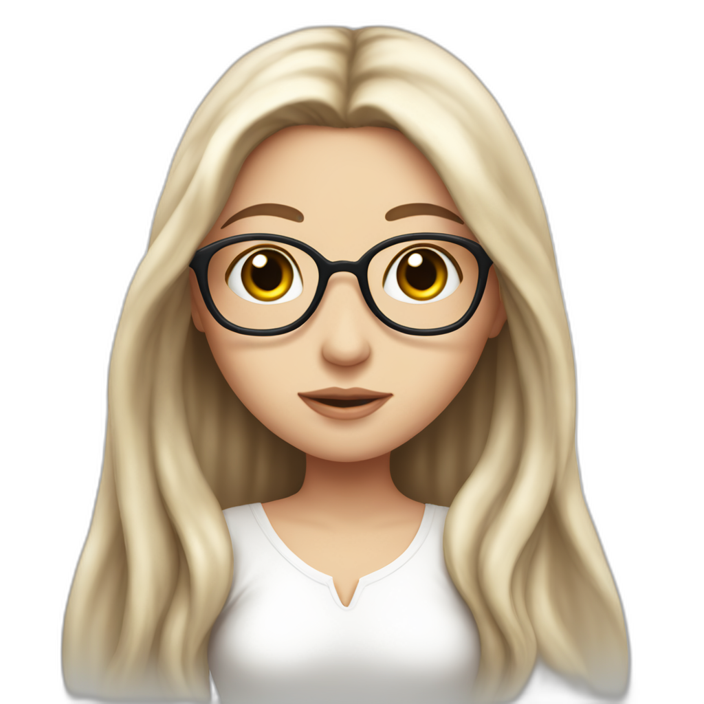 The most beautiful white girl in the world in an angel image that has long straight hair with glasses and dark hair holding a heart with a warm face