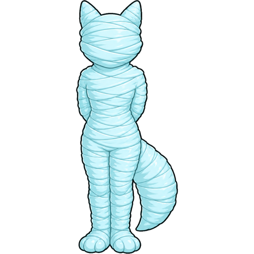 wrapped up and mummified fully covered in a #B8FFFF spider slik cocoon shaped like anthro fox anthro arms behind back with #B8FFFF spider slik wrappings completely covered with thick layers non-transparent #B8FFFF spider slik wrappings
