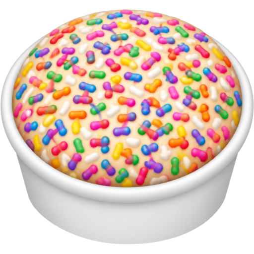 Make a cake in a cup but just show the top and put the cake full of sprinkles so that’s all u can see