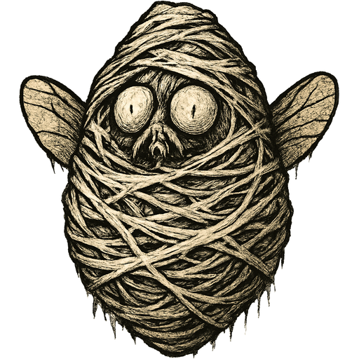 #FFFEED cocoon wrapped up coated with think coat layers of #FFFEED webbing housefly covered with #FFFEED coated with think coat layers of #FFFEED giant webbing and silk coating layers with #FFFEED silk covered with thick layers non-transparent #FFFEED spider web slik