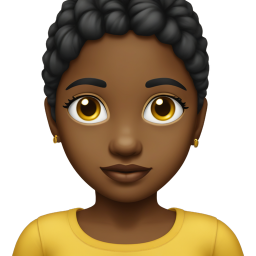 Una niña de pelo negro ojos negros piel morena clara con una blusa sin mangas amarilla y un short de mezclilla