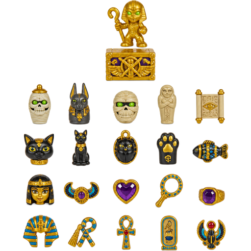 moose toys treasure x mummy gold 5 non-gold- treasures based on mummy 5 non-gold- treasures based on bastet 5 non-gold- treasures based on Cleopatra 5
non-gold- treasures based on pharaoh