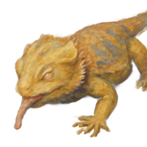 No it was like without the green floor try again it was the bearded dragon drinking the water on the white floor with his eyes closed and his tongue a little bit skinnier