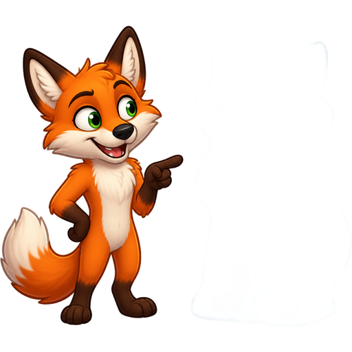 orange anthro fox with green eyes next to orange anthro fox with green eyes frozen in ice shaped like a anthro fox