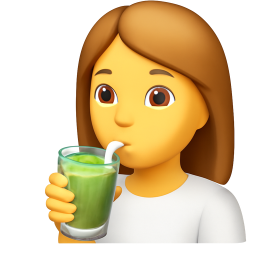 I want a decorated macha in a glass and a white girl the girl whil have brown eye and hair and she whell wear a white dress and the girl whel drink the macha
