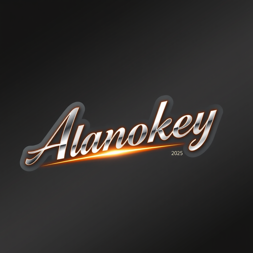 A sleek and modern sticker design featuring the stylized signature "AManokey" as the central artwork. The text is crafted to look like elegant, polished chrome or brushed metal. A soft, golden light glows from behind the letters, creating a luxurious halo effect. The signature has a slight 3D depth and is very clean. Copyright Integration: The signature "AManokey" is the sole focus of the design. The year "2025" is integrated in a minimalist way, subtly etched into the tail of the "y" or placed as a small, sophisticated tag next to the signature. Background & Style: The background is a simple, clean gradient of dark charcoal grey to black, making the metallic signature pop. The overall style is sophisticated tech-luxury, corporate elegance, with sharp vector lines. Keywords for Style & Quality: sticker design, minimalist, elegant, luxury, metallic typography, chrome, gold glow, clean lines, transparent background, vector art, sophisticated, 8K, graphic design.