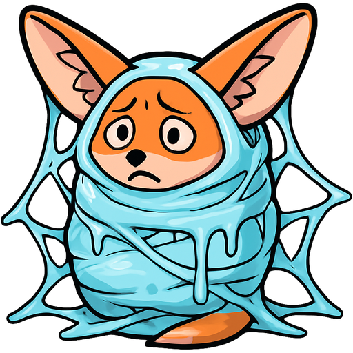 #B8FFFF slikworm cocooned pod encased enveloped cocooned orange fennec fox worried covered with #B8FFFF huge coating of #B8FFFF slik and huge #B8FFFF slik wrappings and huge #B8FFFF webbing wrappings #B8FFFF and #B8FFFF webbings wrappings #B8FFFF