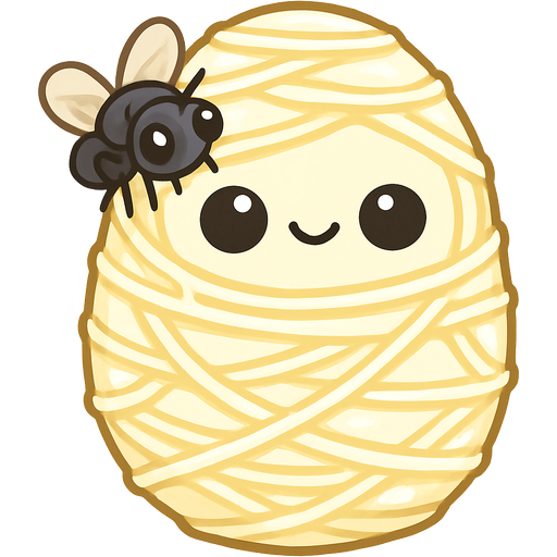 #FFFEED cocoon wrapped up coated with think coat layers of #FFFEED webbing housefly covered with #FFFEED coated with think coat layers of #FFFEED giant webbing and silk coating layers with #FFFEED silk covered with thick layers non-transparent #FFFEED spider web slik