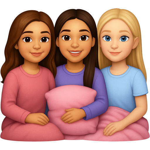 3 girls at a sleep over. One with long brown hair with hazel eyes with boobs normal weighted Australian and British also short . Another one tall brown brunette hair with brown eyes with boobs a little more than normal weight eyes with 2 slightly different colour white Australia and British. Another one tall skinny blonde white British Australian with blue eyes no boobs tall.