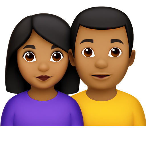 Couple the woman have a dark hair and caramel skin and her partner he have a Carmel skin with short black hair