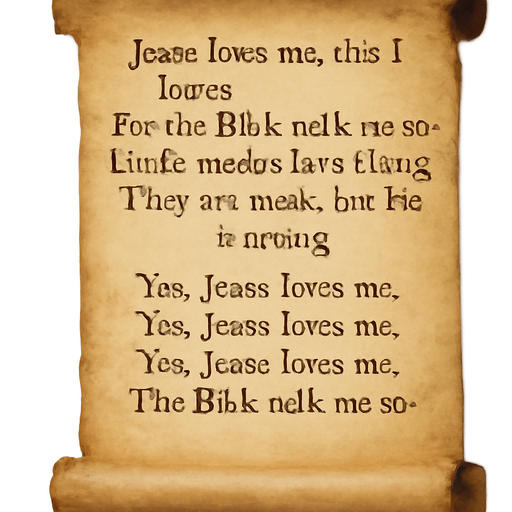 Jesus loves you. Yes I know for the Bible loves me so it little ones in here you, they are weak. He is strong. Yes, Jesus loves me. Yes, Jesus loves me. Yes Jesus loves me. The Bible tells me so