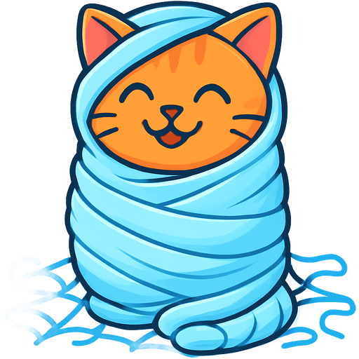 #B8FFFF slikworm cocooned pod encased enveloped cocooned orange cat happy covered with #B8FFFF huge coating of #B8FFFF slik and huge #B8FFFF slik wrappings and huge #B8FFFF webbing wrappings #B8FFFF on the ground and #B8FFFF webbings wrappings #B8FFFF cartoon style emoji, fun expressive character
