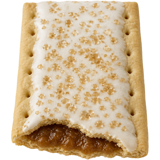 Soft Baked Brown Sugar Pop Tart Sugar Cookie with Hot Brown Sugar Filling Vanilla Icing and Brown Sugar on Top