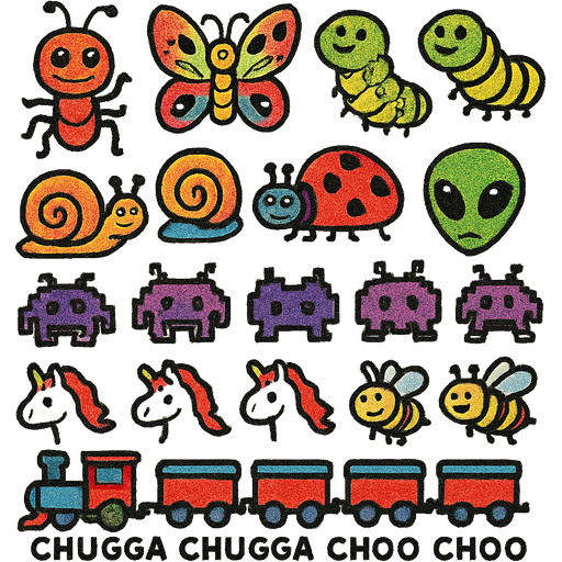 A Bugโs Life ๐, ๐ฆ, ๐1๐2๐3, ๐1๐2, ๐, ๐ฝ, ๐พ1๐พ2๐พ3๐พ4๐พ5, ๐ฆ1๐ฆ2๐ฆ3, ๐1๐2๐3๐4๐5๐6๐7๐8, ๐๐๐ฅ๐ฆ๐ฅ๐ฆ๐ฅChugga Chugga Choo Choo