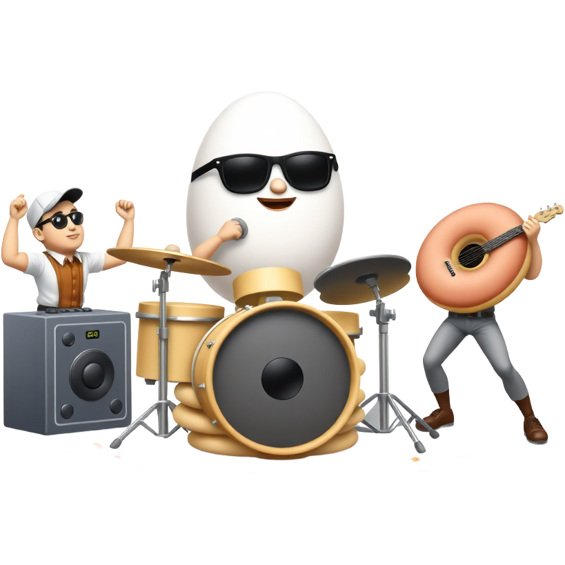๐๐บ๐คฃ "Tung tung tung sahur" becomes a wacky breakfast orchestra! Imagine a dancing egg wearing sunglasses, jamming on drums made of pancakes, while a cereal box DJ spins tunes. A coffee cup and a donut duo breakdance under confetti rainโpure hilarity in the morning madness! ๐ณ๐ฉ๐ฅณ