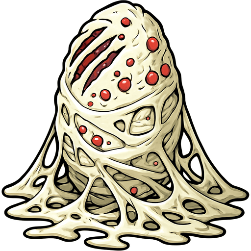 #FFFEED slikworm cocoon upright with claws marks and red blisters and red warts and red clusters #FFFEED covered with #FFFEED very huge coating of #FFFEED slik and very huge #FFFEED slik wrappings and #FFFEED webbings #FFFEED very large coating of #FFFEED slik and very huge #FFFEED slik wrappings and #FFFEED webbings #FFFEED on the ground just like blooderfly slikworm cocoon for dungeon fighter online game