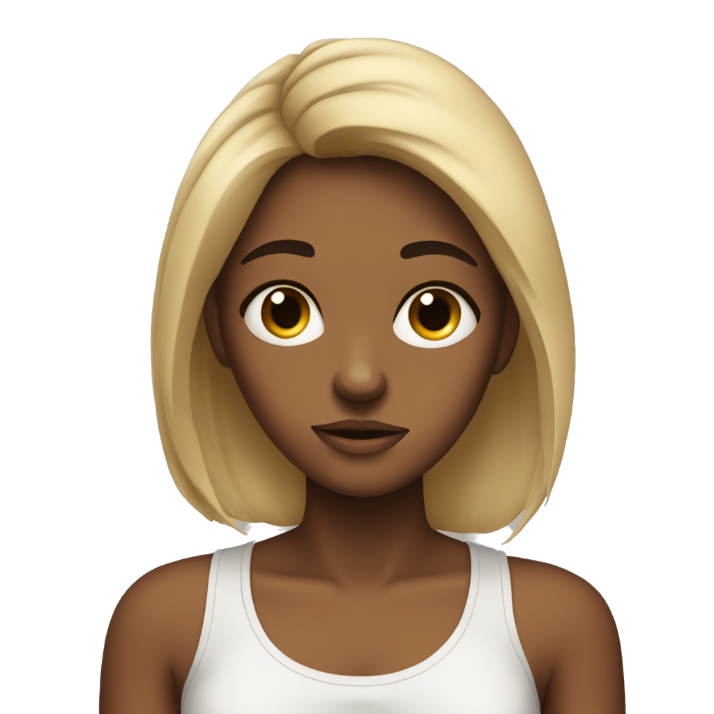 A girl tired from studying and her hair is dishevele Her eyes are tired and have clear dark circles under them.
