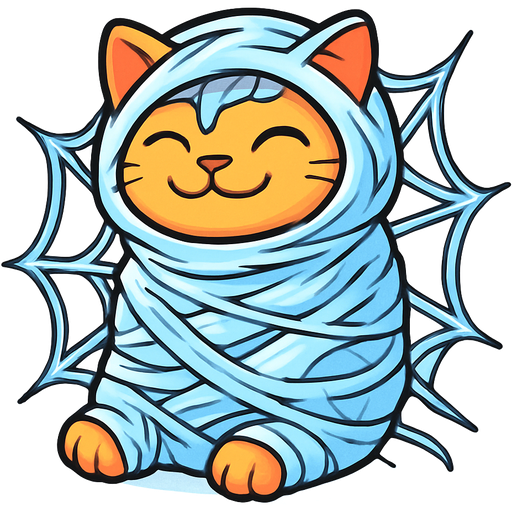 #B8FFFF slikworm cocooned pod orange cat happy covered with #B8FFFF huge coating of #B8FFFF spider slik and huge #B8FFFF spider slik wrappings and huge #B8FFFF webbing wrappings cocoon head covered with #B8FFFF huge coating of #B8FFFF slik and huge #B8FFFF spider slik wrappings and huge #B8FFFF webbing wrappings cocoon body covered with #B8FFFF huge coating of #B8FFFF spider slik and huge #B8FFFF spider slik wrappings and huge #B8FFFF webbing wrappings cocooned legs covered with #B8FFFF huge coating of #B8FFFFslik and huge #B8FFFF spider slik wrappings and huge #B8FFFFwebbing wrappings cocooned mouth covered with #B8FFFFhuge coating of #B8FFFF spider slik and huge #B8FFFF spider slik wrappings cocoon and huge #B8FFFF webbing wrappings cocoon emoji, artistic style