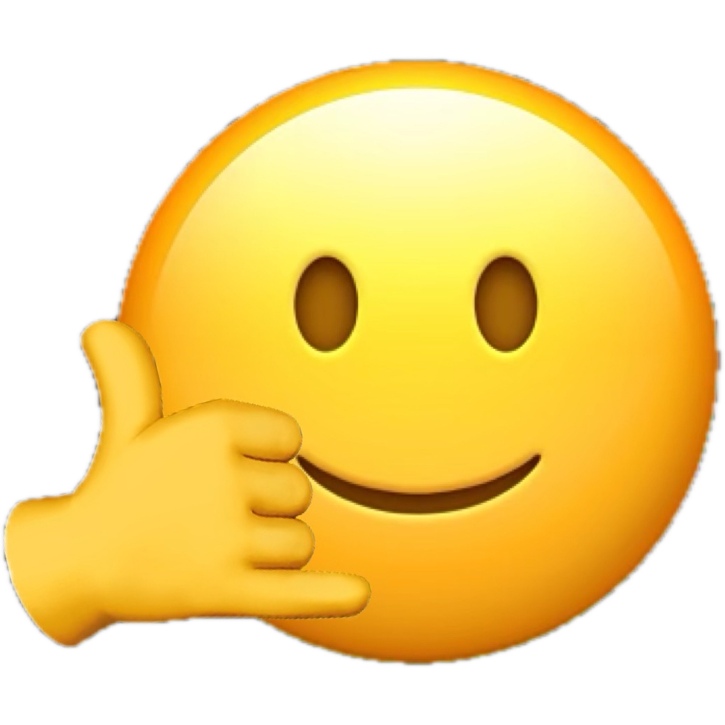 a yellow smiley face with a thumbs up