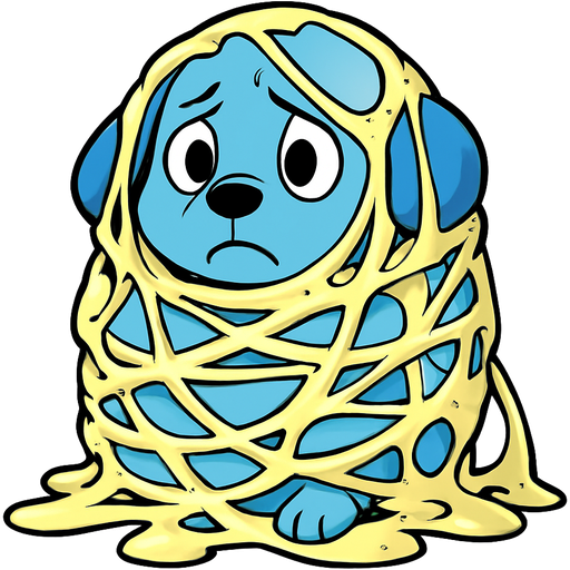 #FFFEED slikworm cocooned pod #FFFEED blue puppy worried covered with #FFFEED very huge coating of #FFFEED slik and very huge #FFFEED slik wrappings and #FFFEED webbings #FFFEED very large coating of #FFFEED slik and very huge #FFFEED slik wrappings and #FFFEED webbings #FFFEED
