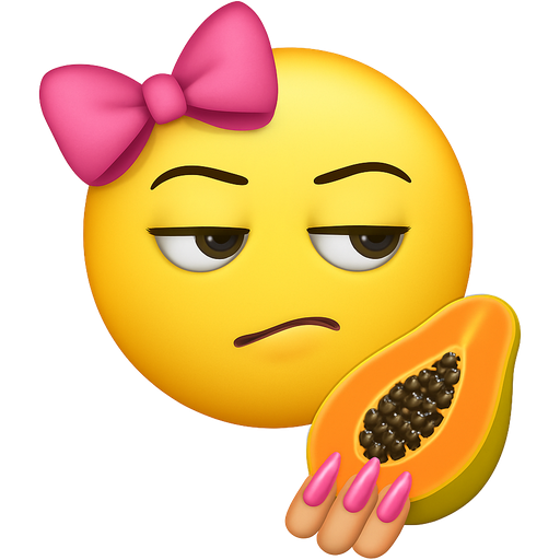 coloque uma bola amarela e coloque esse laço Rosa não vai falar com o rosto bem debochado com olhos realista e a boca também depois coloque uma mamão com maminha bem rosa bem de baixada nail art emoji, manicure design
