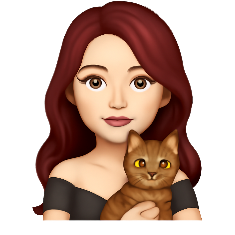 20yo girl, dark red long wavy hair, Caucasian, holding a brown tabby with light green eyes , sexy but elegant top, fair tone, hazel eyes.