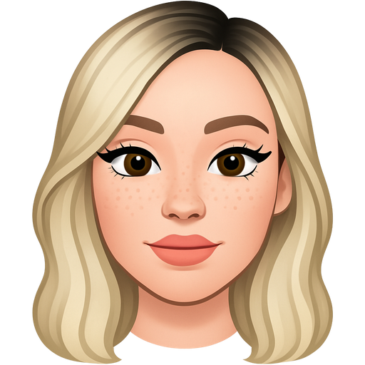 28 year old lady with full but not too big lips a slight bumpy nose high cheek bones with freckles hazel eyes very long lashes winged eyeliner sparkly eyeliner and lips very fair skin with long slightly wavy ice blonde hair and dark roots parted to the side