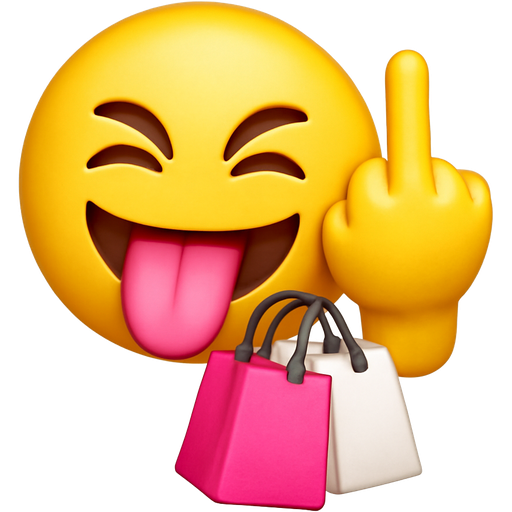 π+π+π€+ποΈ shopping bags are pink and white with the two bags one hand in the middle finger on the right side