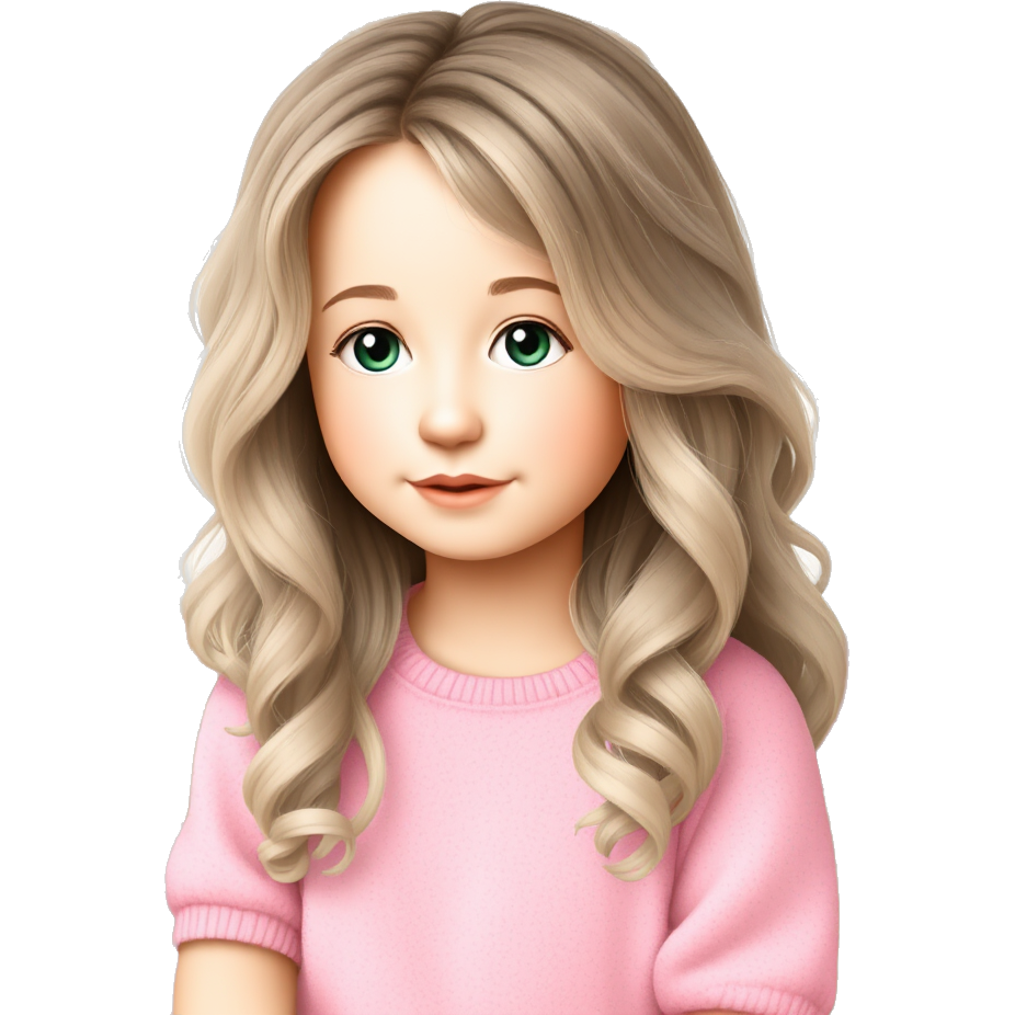 "Whimsical girl with wavy hair, pastel colors, cozy surroundings, dreamy vibes, capturing youthful freedom and serene beauty."