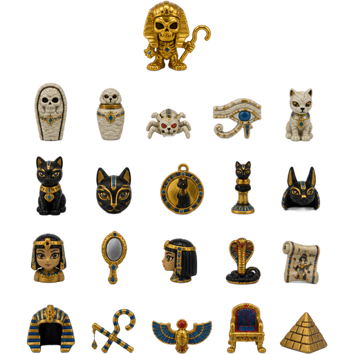 moose toys treasure x mummy gold 5 non-gold- treasures based on mummy 5 non-gold- treasures based on bastet 5 non-gold- treasures based on Cleopatra 5
non-gold- treasures based on pharaoh