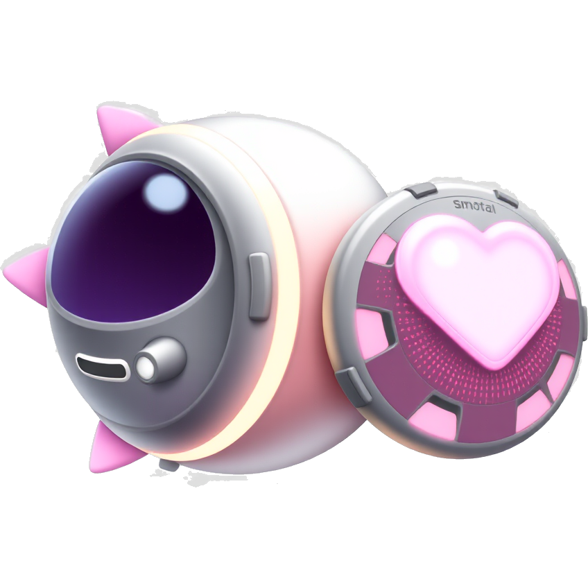 "Galactic Spheal: A spherical, glowing creature with neon fins, wearing a sleek, silver space suit. Hovering beside it is a futuristic Luvdisc, adorned with holographic patterns, radiating digital hearts and equipped with jet propulsion, ready to explore the cosmic seas of love!"